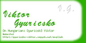 viktor gyuricsko business card